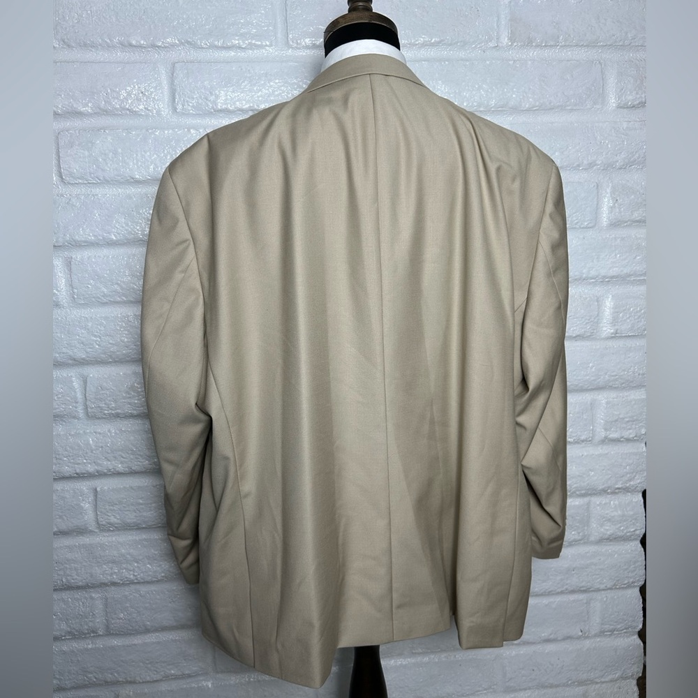 Giorgio Fiorelli Blazer Mens 60 R Super Fine Tan Suit Jacket NWT - Picture 3 of 16